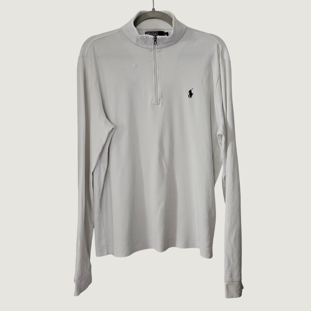Polo Ralph Lauren Quarter Zip Pullover Mens Pima Cotton Pony Size Medium